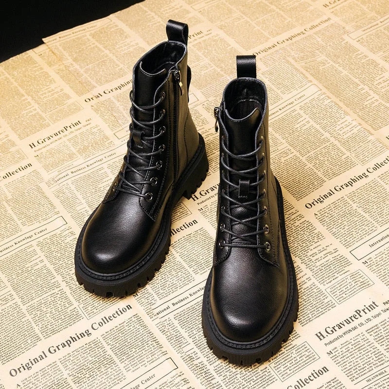 Vue 3 — Bottines Femme Militaire