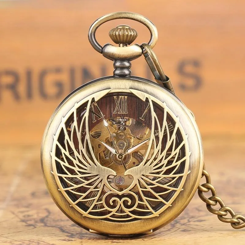 Vue 5 — Montre à Gousset Steampunk Phénix