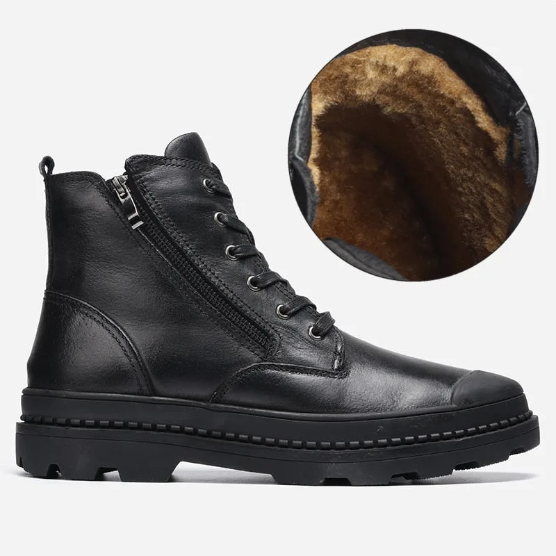 Bottines Cuir Vintage pour Homme