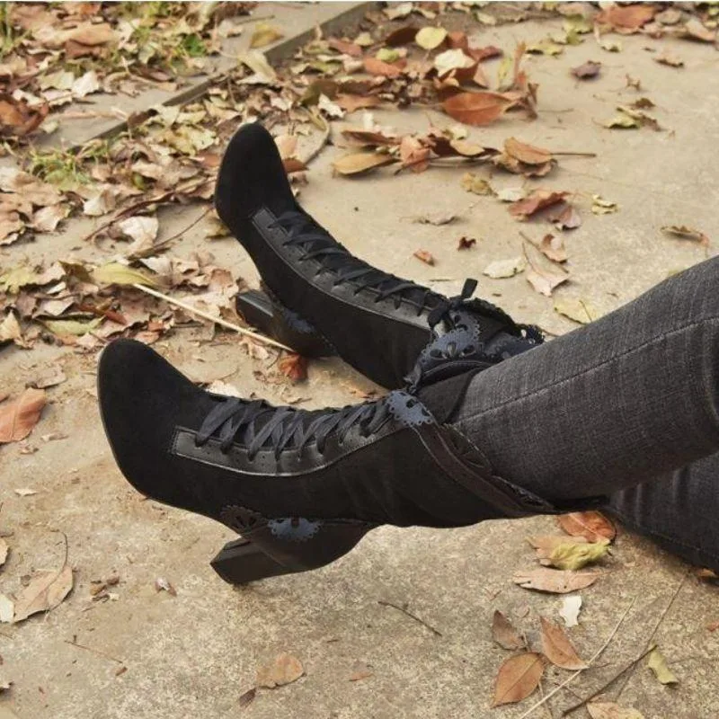 Vue 7 — Bottines Steampunk Victoriennes