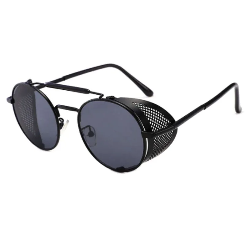 Vue 6 — Lunettes de Soleil Rondes Steampunk