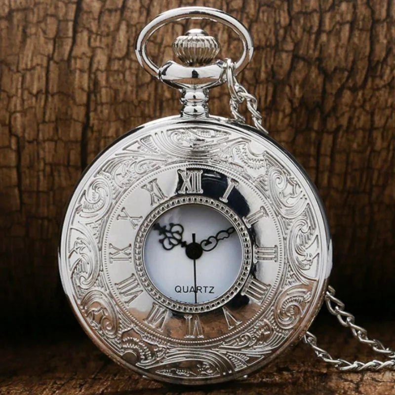 Vue 3 — Montre à Gousset Femme Argent Ancienne