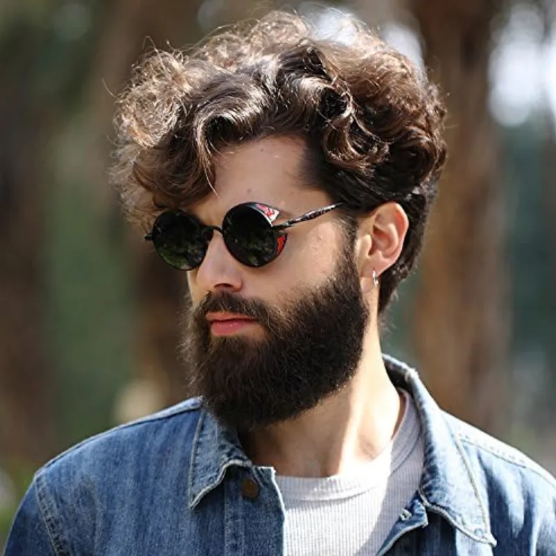 Vue 2 — Lunettes de Soleil Steampunk Homme