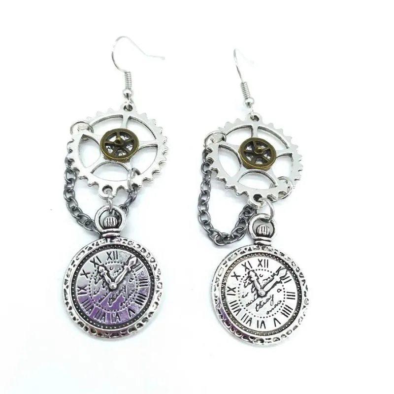 Vue 23 — Boucles d'Oreilles Pendantes Steampunk