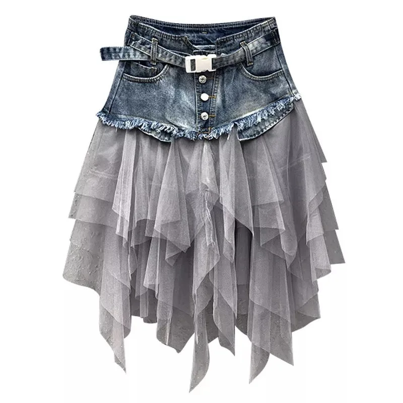 Vue 2 — Jupe Jean et Tulle