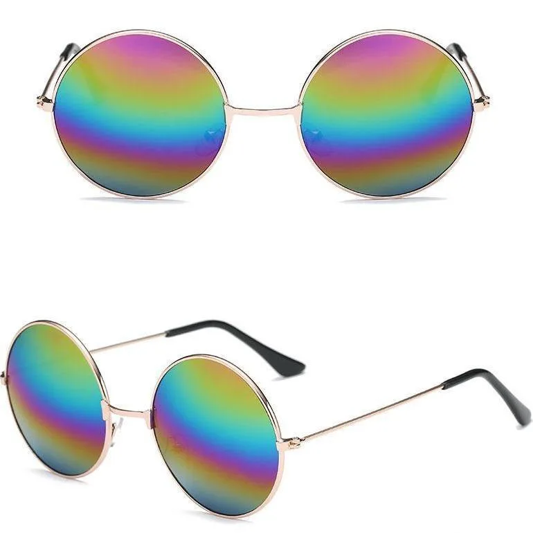 Vue 8 — Lunettes de Soleil Rondes Vintage Femme