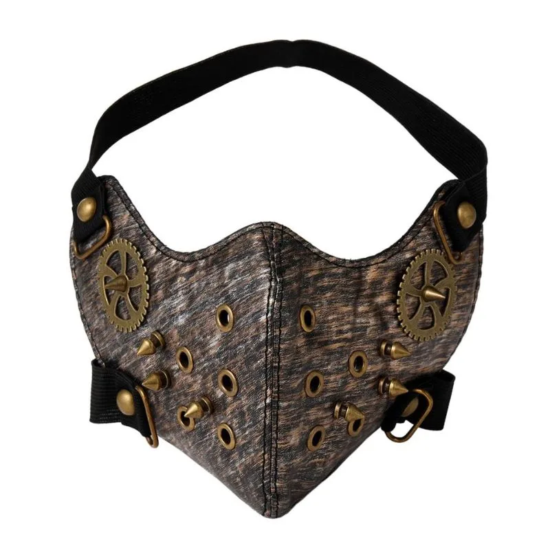 Vue 3 — Masque Steampunk Simili PU