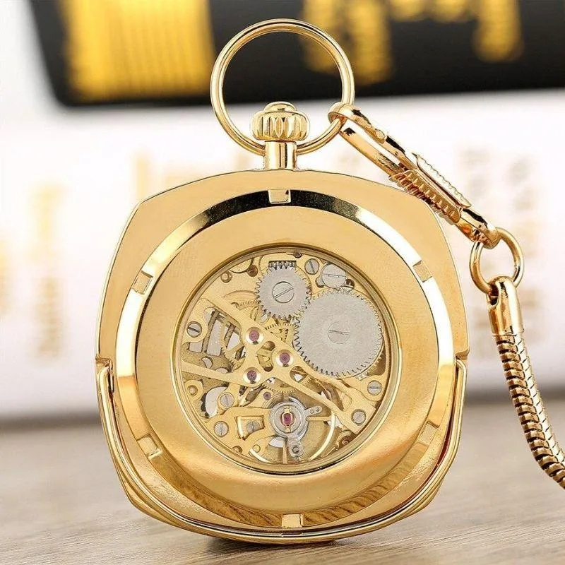 Vue 6 — Montre Gousset Carrée Ancienne