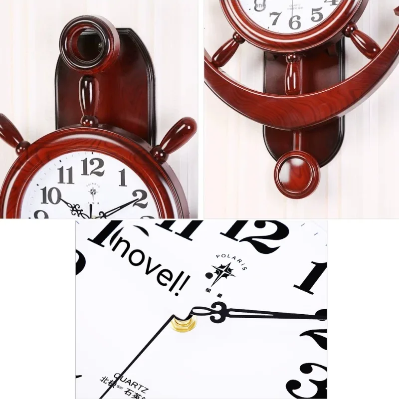 Vue 9 — Horloge Steampunk Gouvernail