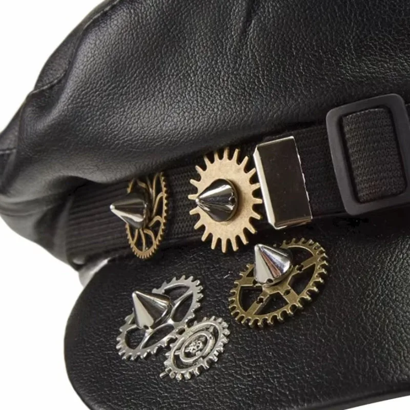 Vue 2 — Képi Chapeau Steampunk pour Homme