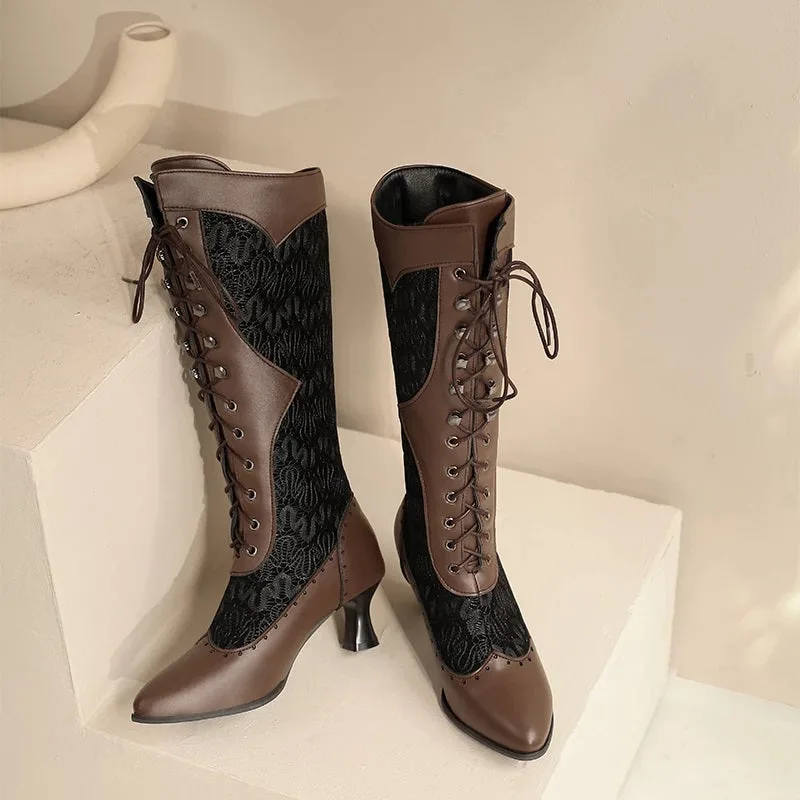 Vue 7 — Bottes Steampunk Victoriennes