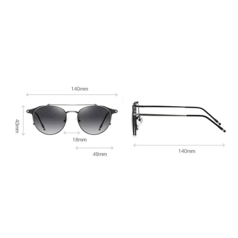 Vue 3 — Lunettes de Soleil Double Pont