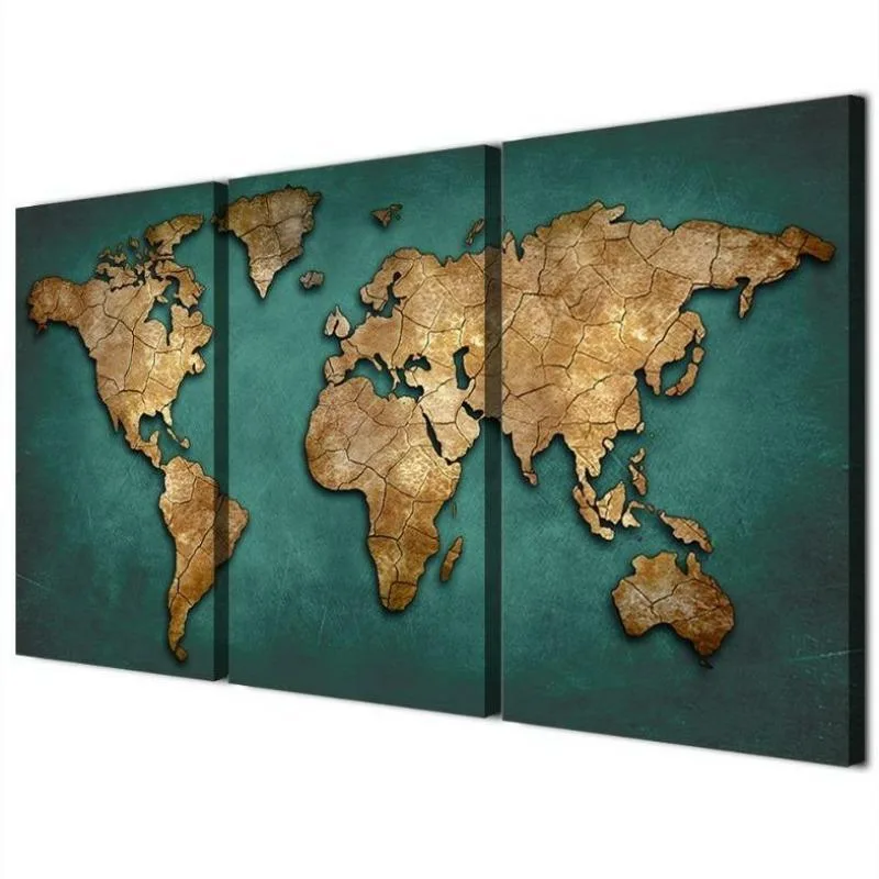 Vue 3 — Tableau Carte du Monde Vintage