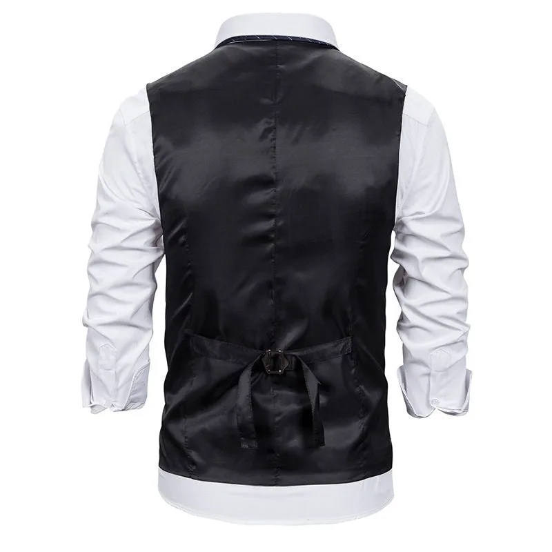Vue 4 — Gilet de Costume Homme avec Chaîne