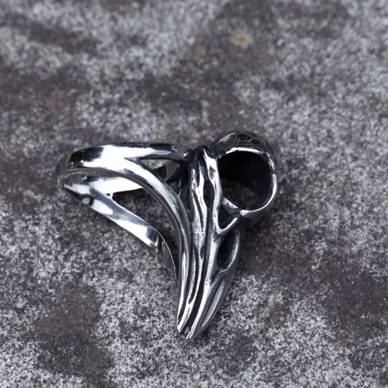 Vue 6 — Bague Crâne de Corbeau