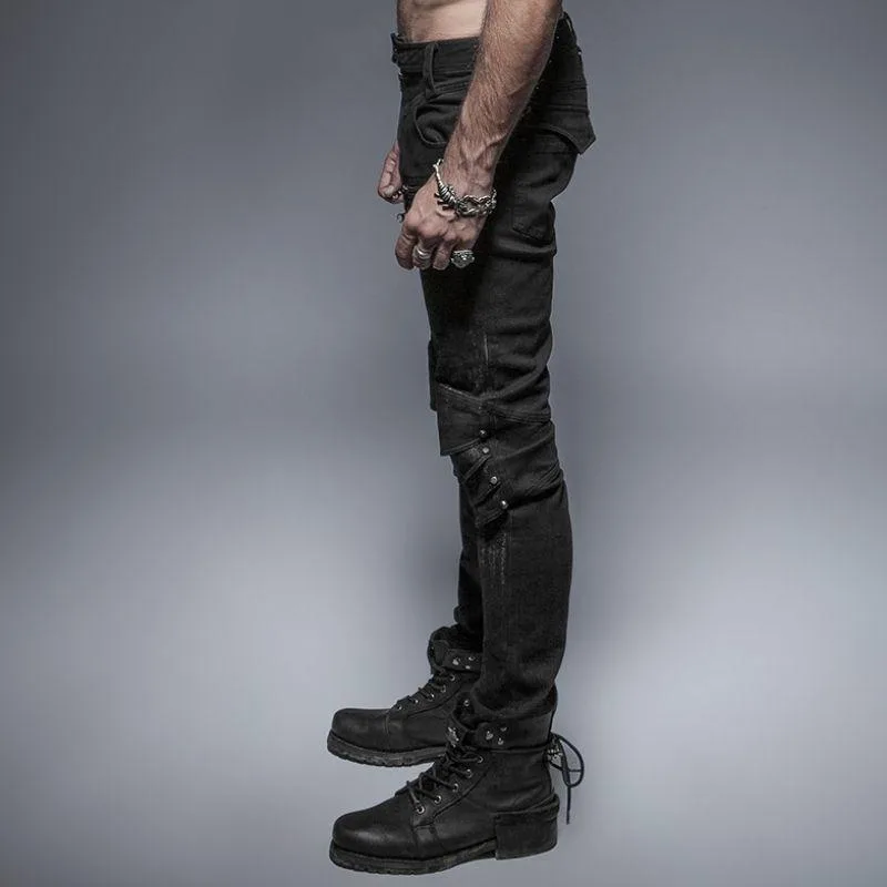 Vue 3 — Pantalon Steampunk Gothique PUNK RAVE