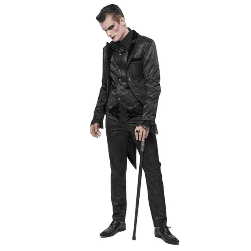 Vue 4 — Pantalon Noir Gothique Victorien