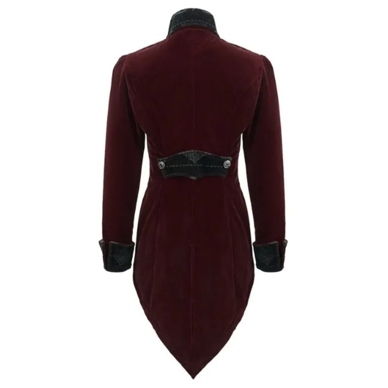 Vue 6 — Veste Gothique Rouge Homme