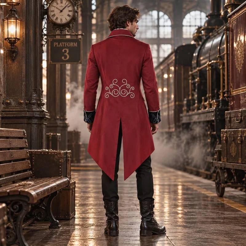 Vue 5 — Veste Steampunk Gothique Redingote
