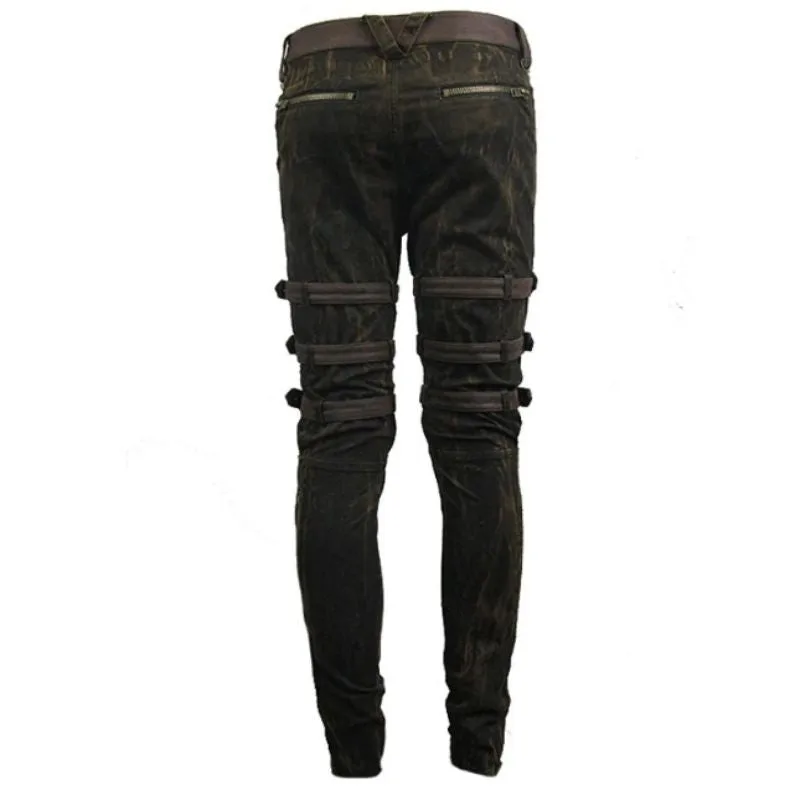 Vue 6 — Pantalon Punk Marron