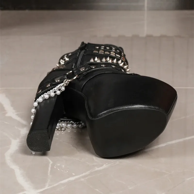 Vue 6 — Bottines Steampunk Gothique