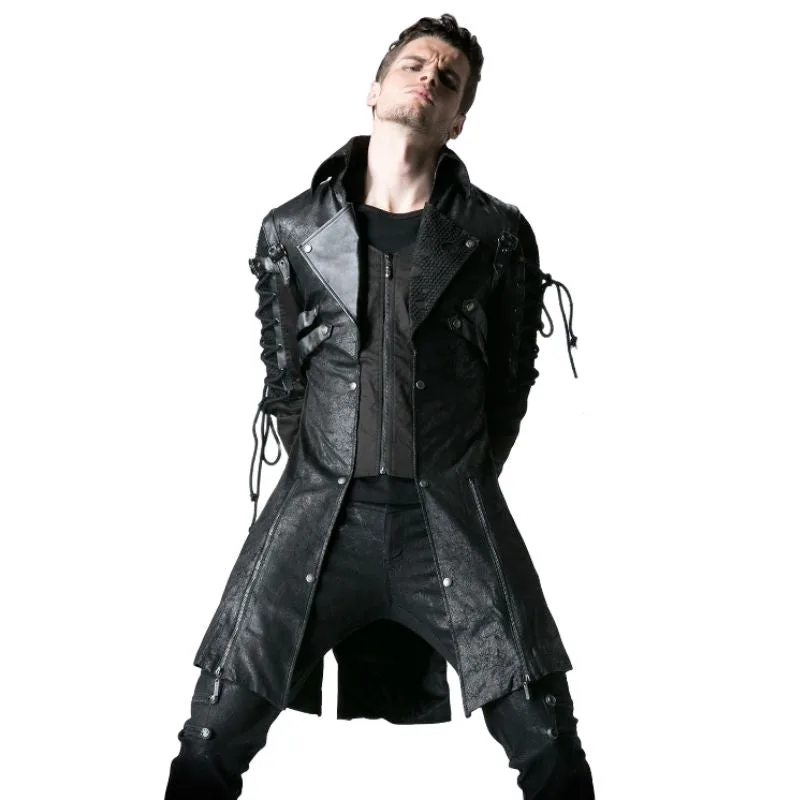 Vue 5 — Manteau Steampunk Gothique Long
