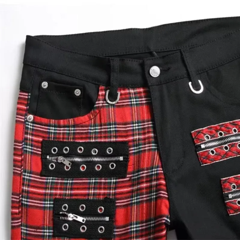 Vue 3 — Pantalon Écossais Gothique