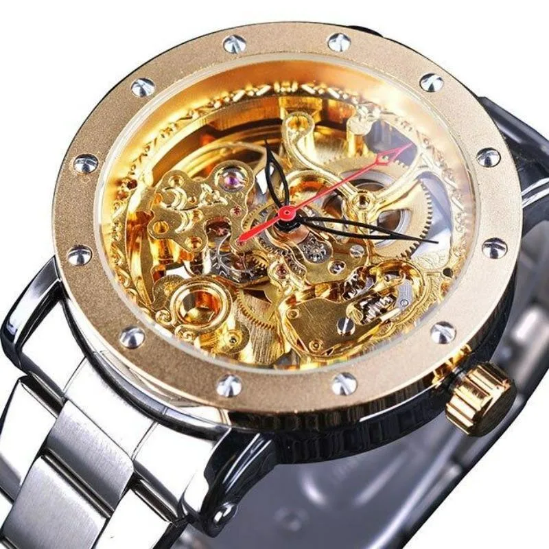 Vue 4 — Montre Squelette Homme Automatique