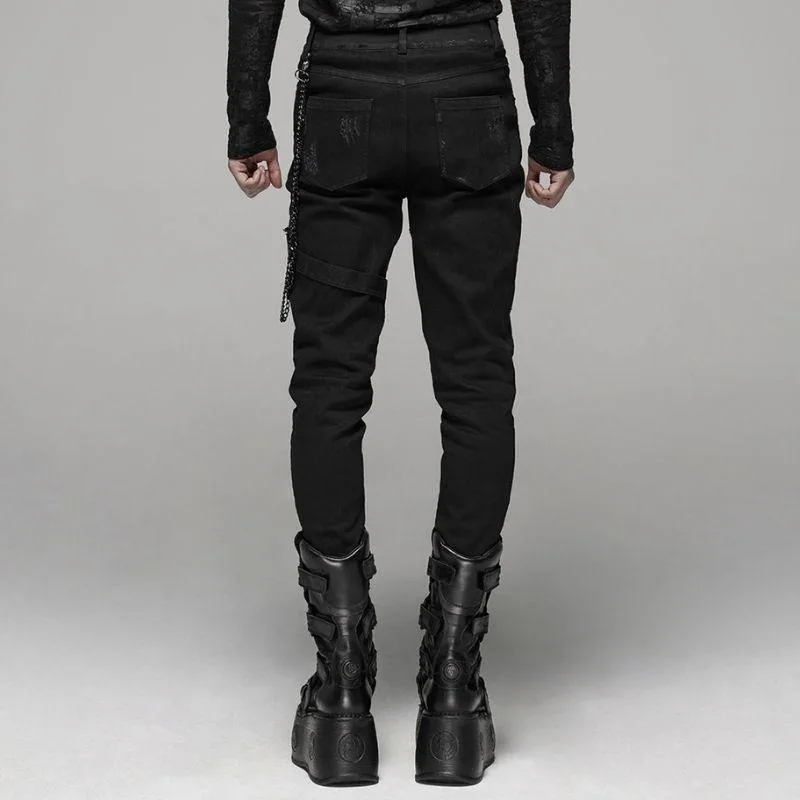 Vue 4 — Pantalon Punk Gothique Homme