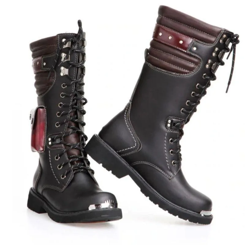 Vue 3 — Bottes Style Steampunk Homme