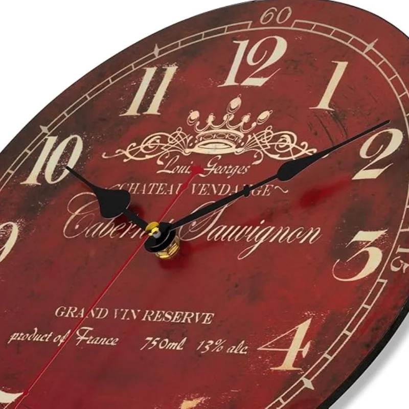 Vue 5 — Horloge Steampunk Vintage Rouge