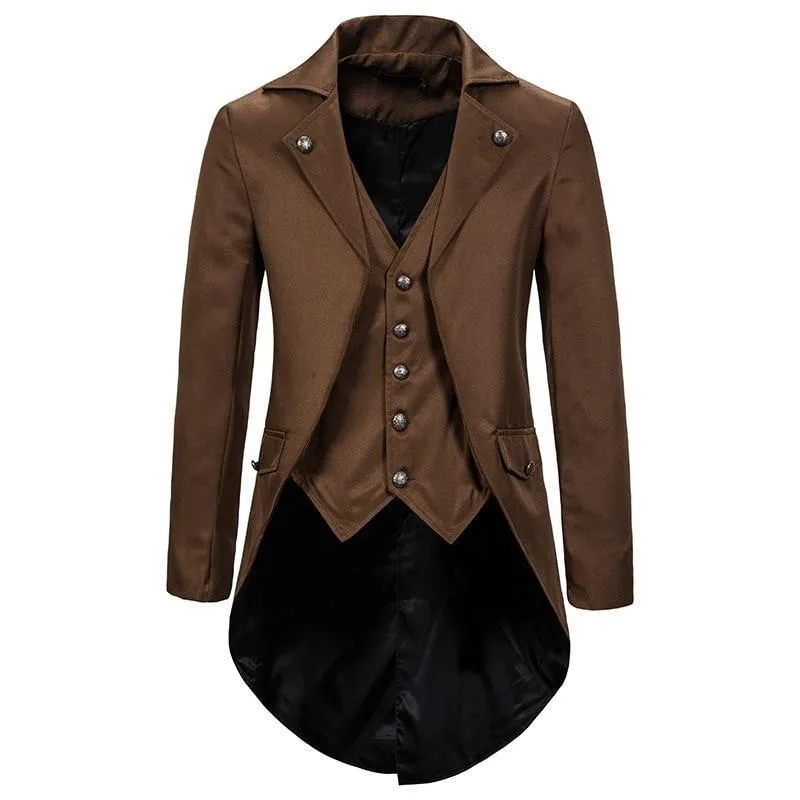 Vue 4 — Veste Steampunk Homme Redingote