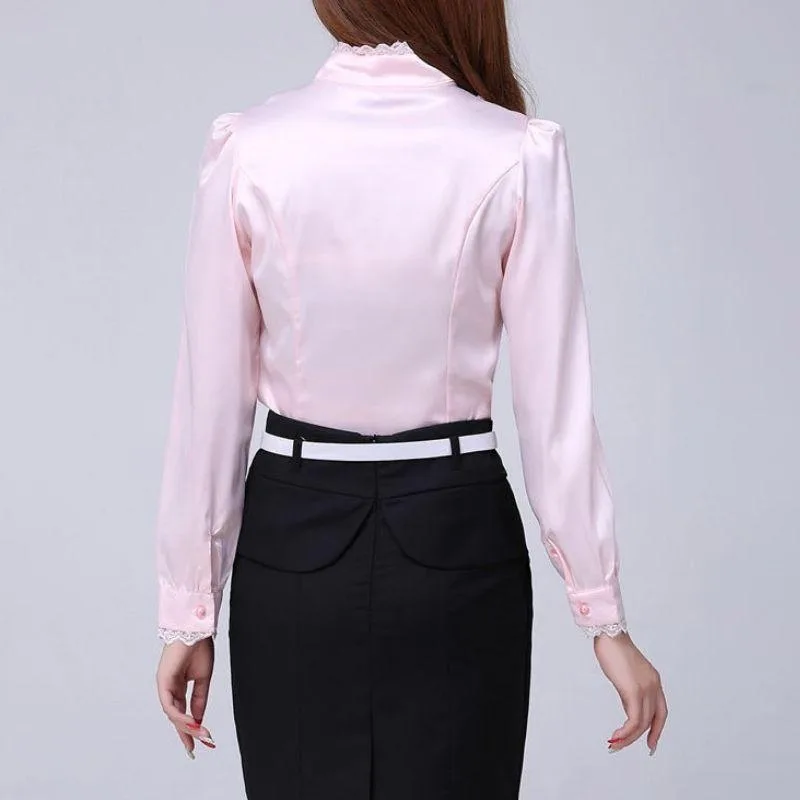 Vue 6 — Chemisier Col Jabot Femme