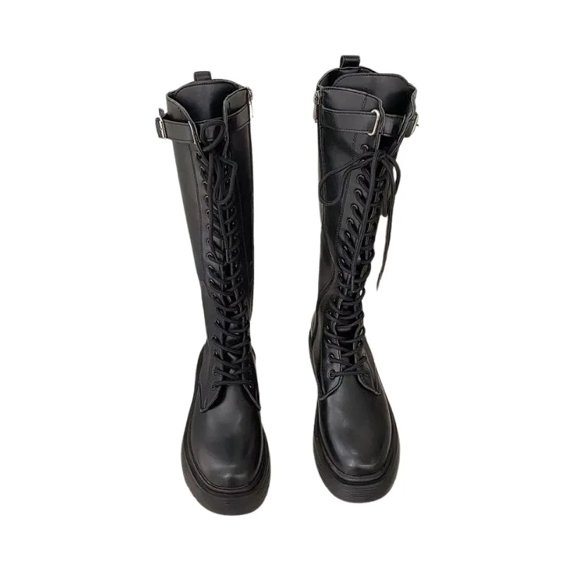 Bottes Steampunk Femme en PU