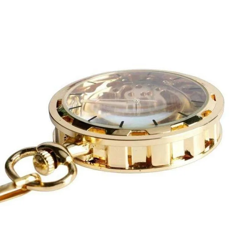 Vue 3 — Montre à Gousset Steampunk Mécanique