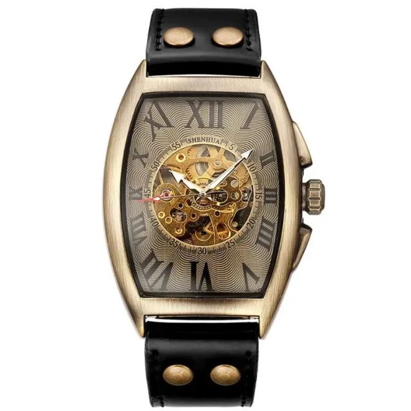 Vue 5 — Montre Mécanique Rectangulaire Homme