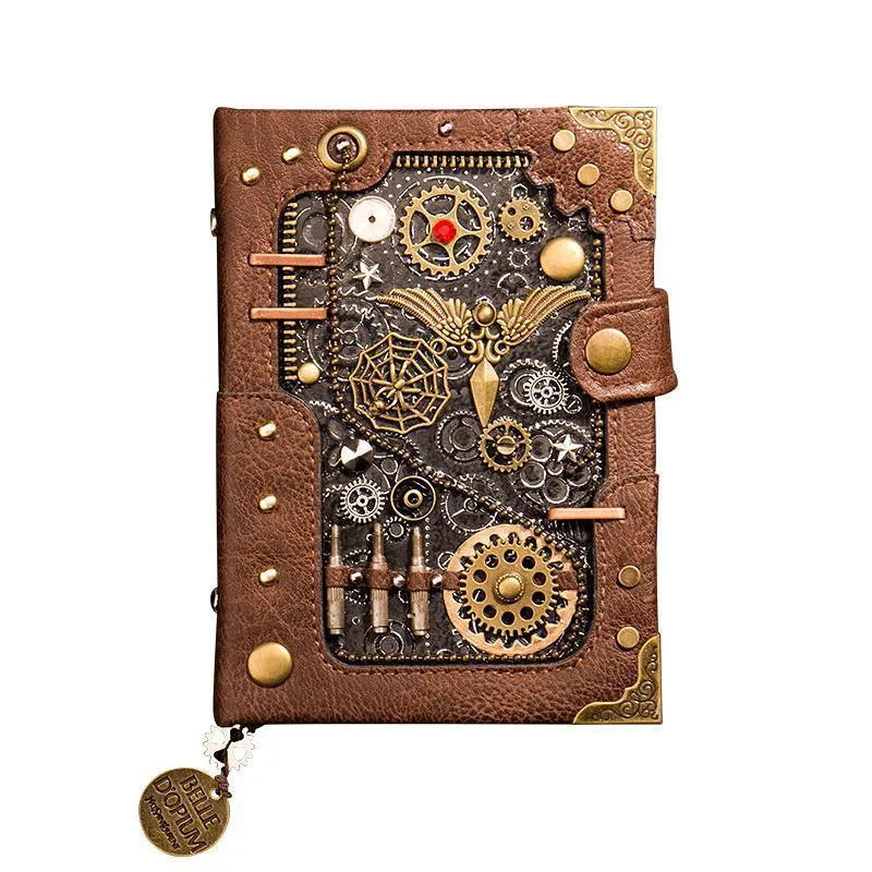 Carnet en PU Steampunk