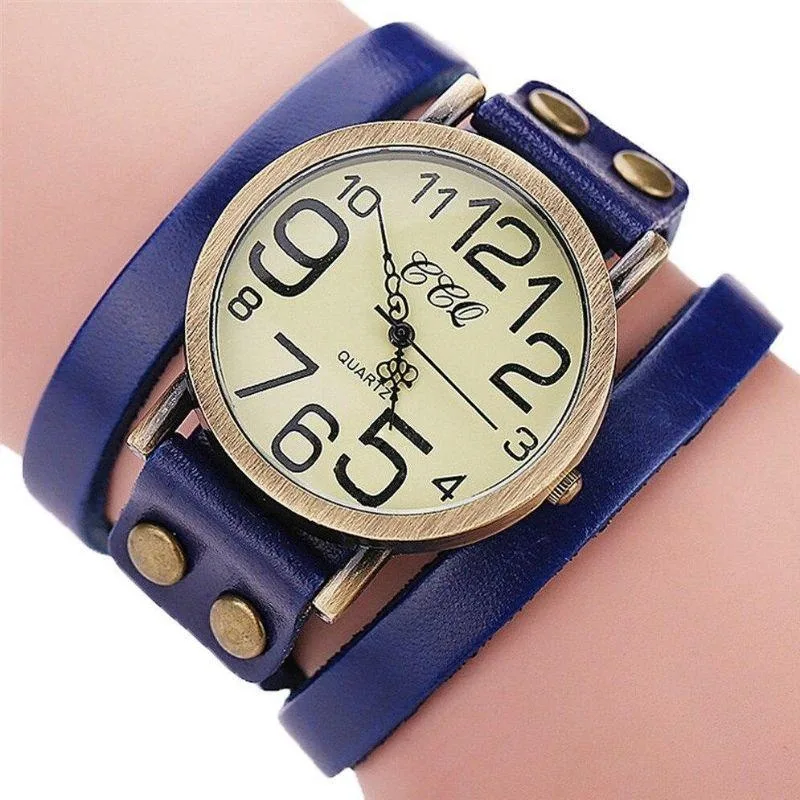 Montre Bracelet 3 Tours Steampunk