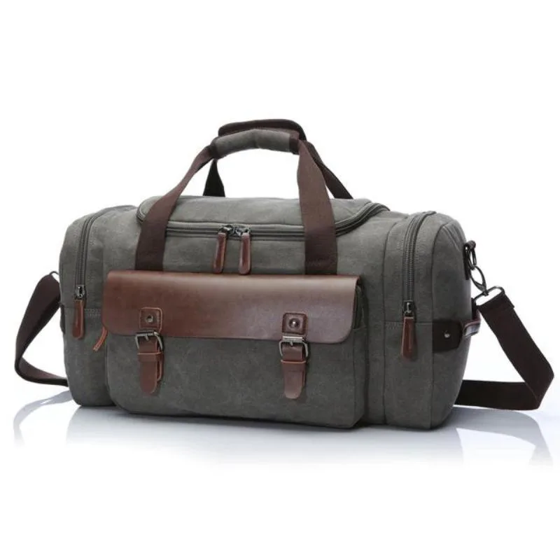 Vue 3 — Sac de Voyage Toile Vintage