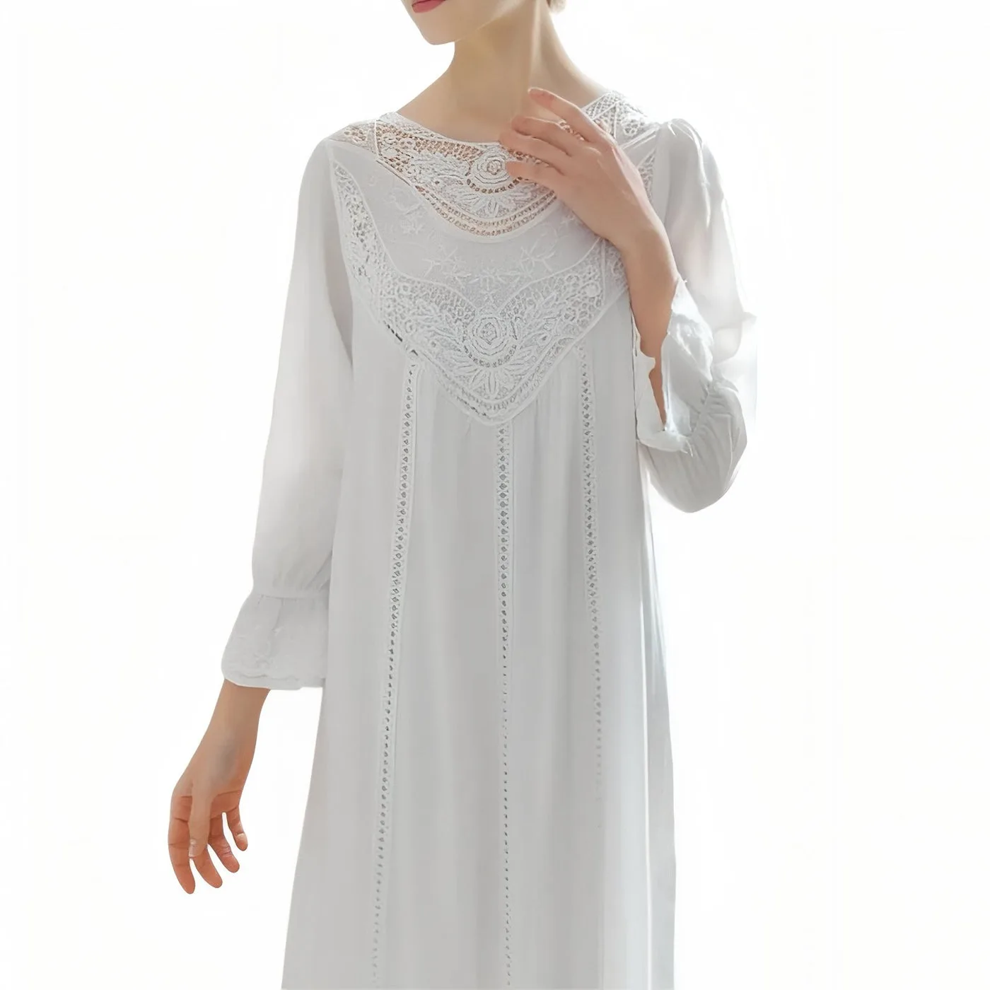 Chemise de Nuit Style Victorien