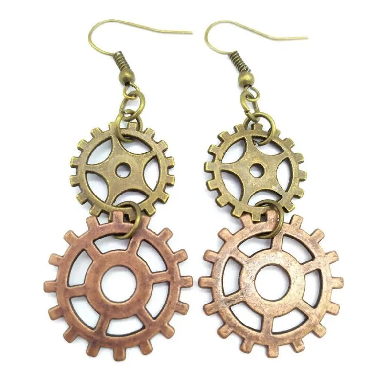 Vue 21 — Boucles d'Oreilles Pendantes Steampunk