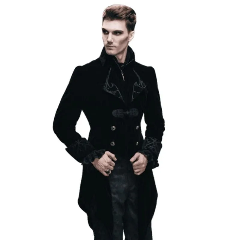 Vue 2 — Veste Velours Gothique Homme