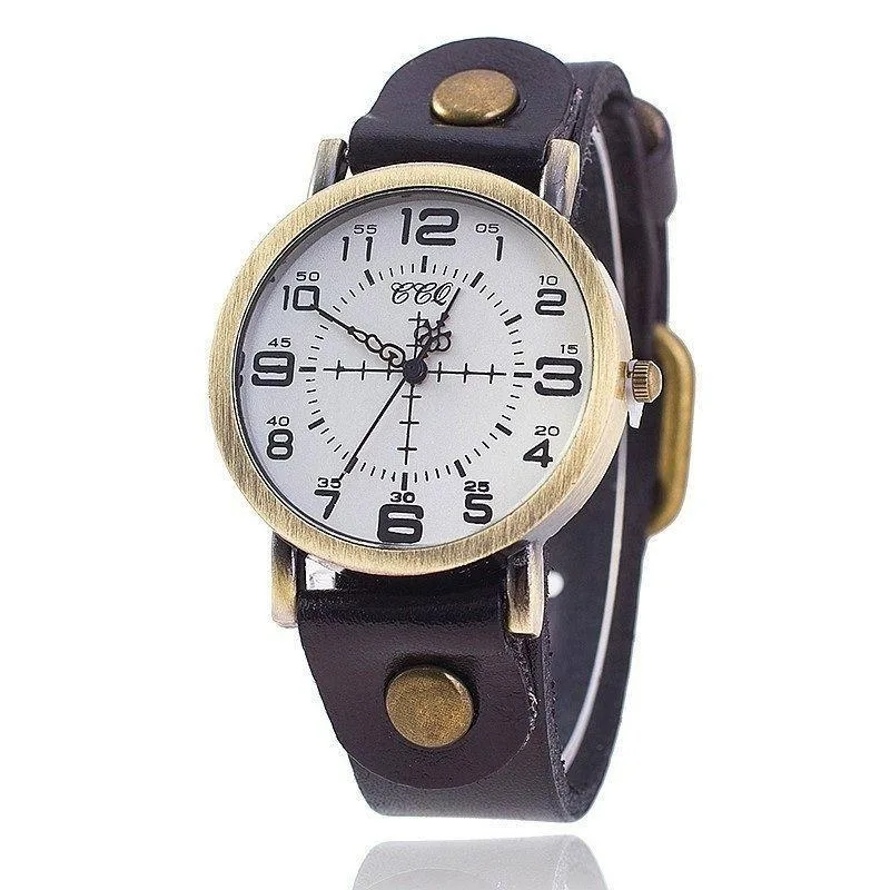 Vue 4 — Montre Bracelet Steampunk Femme