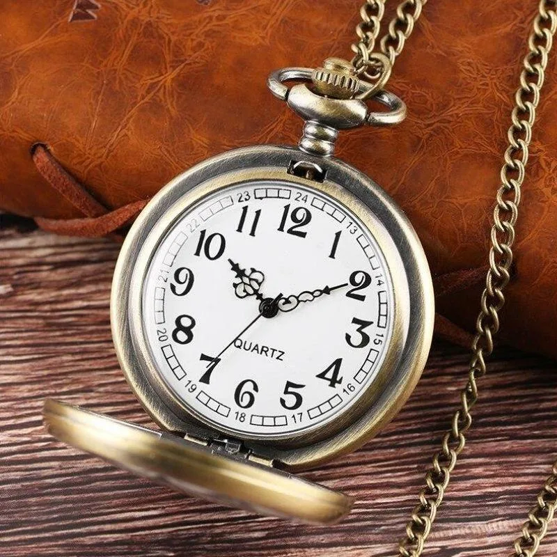 Vue 3 — Montre à Gousset Steampunk Fleurs