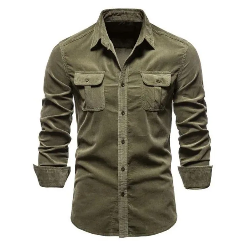 Vue 7 — Chemise Velours Côtelé Homme