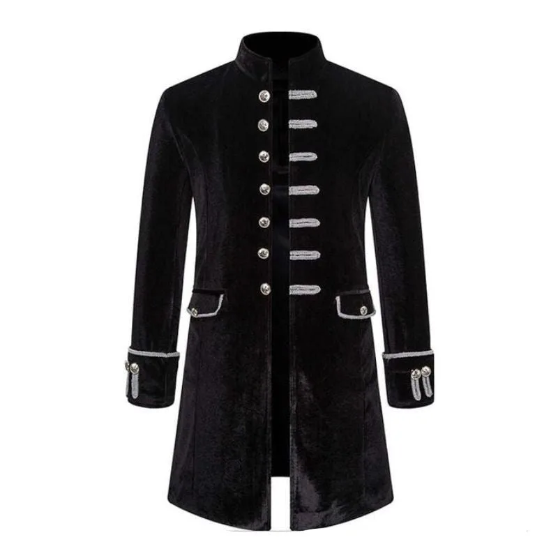 Vue 1 — Veste Steampunk Gothique Longue