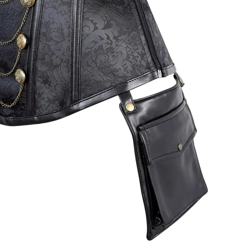 Vue 3 — Corset Steampunk Femme Gothique