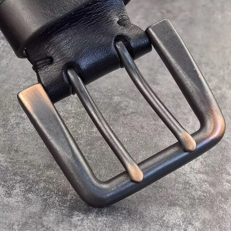 Vue 4 — Ceinture Double Ardillon pour Homme