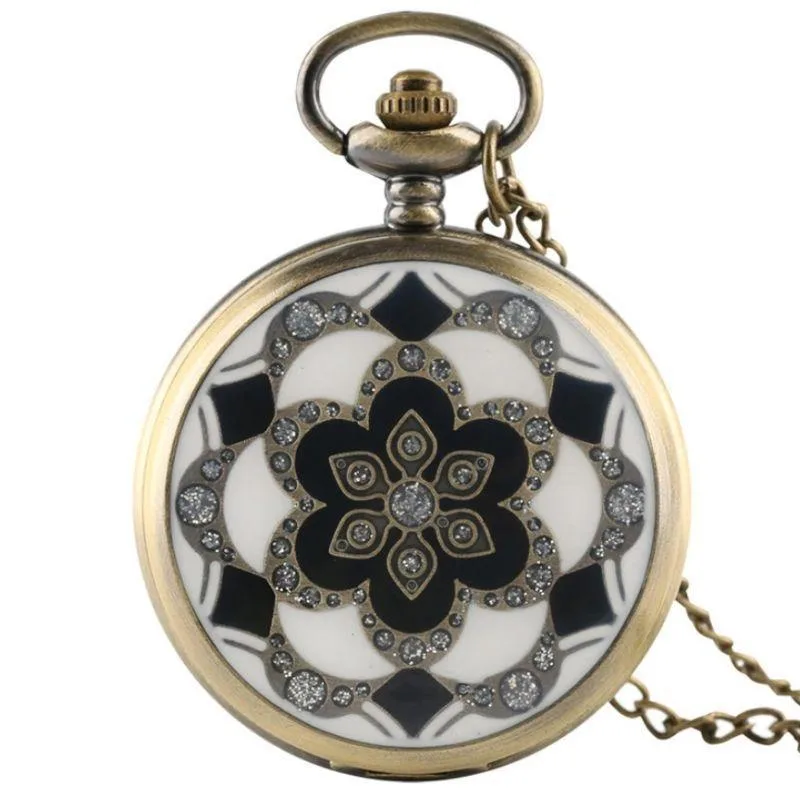 Montre à Gousset Steampunk Fleurs