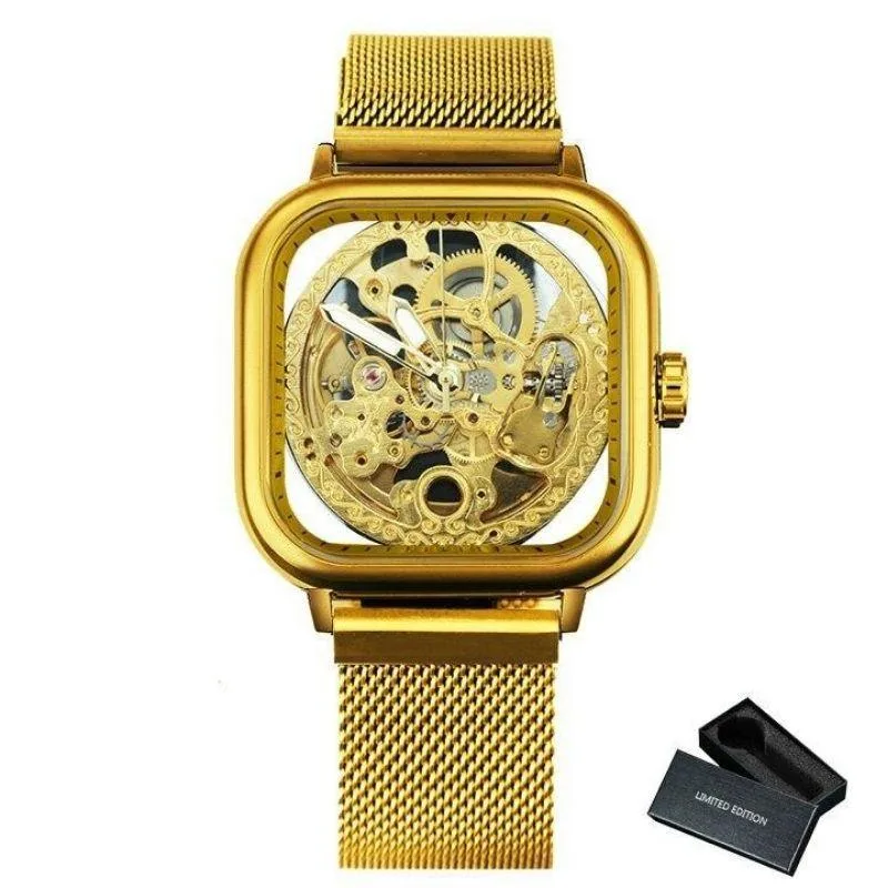 Vue 7 — Montre Steampunk Mécanisme Apparent